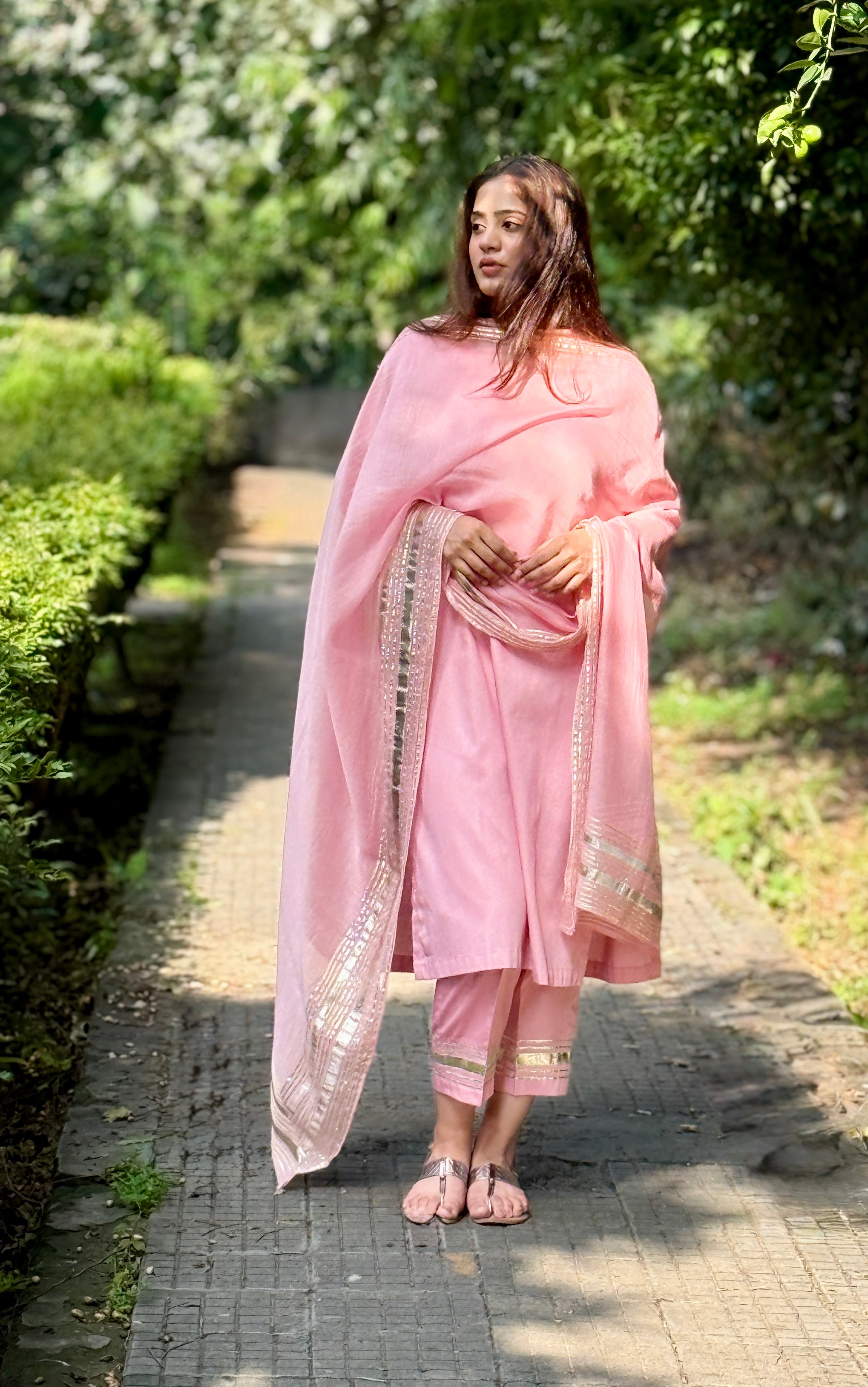 Pastel pink Gota set