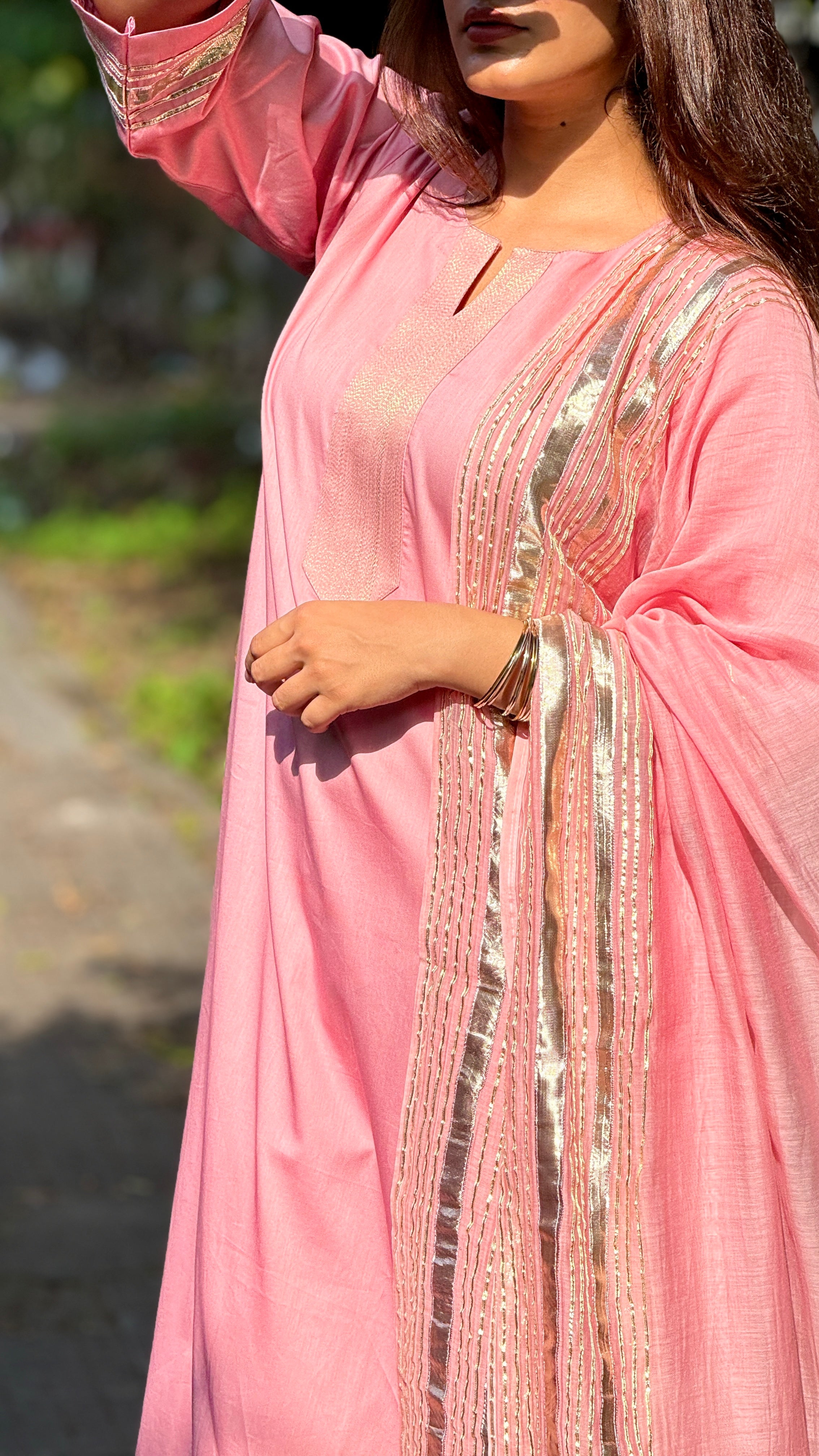 Pastel pink Gota set