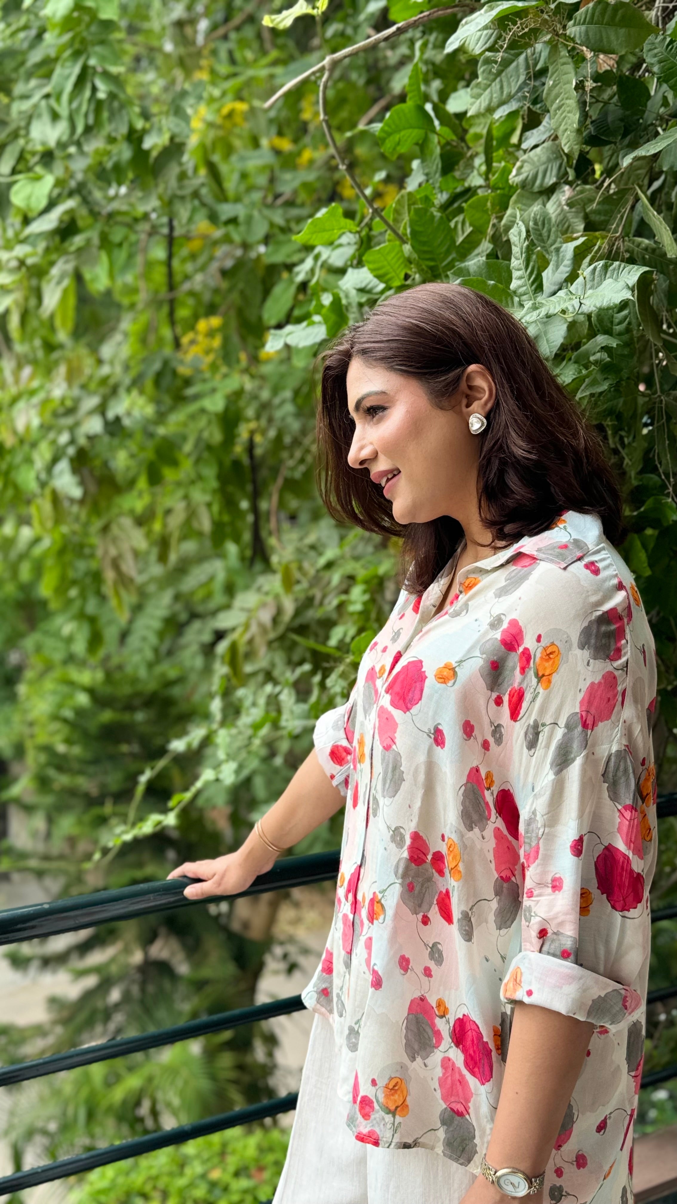 Bloom Breeze Muslin shirt