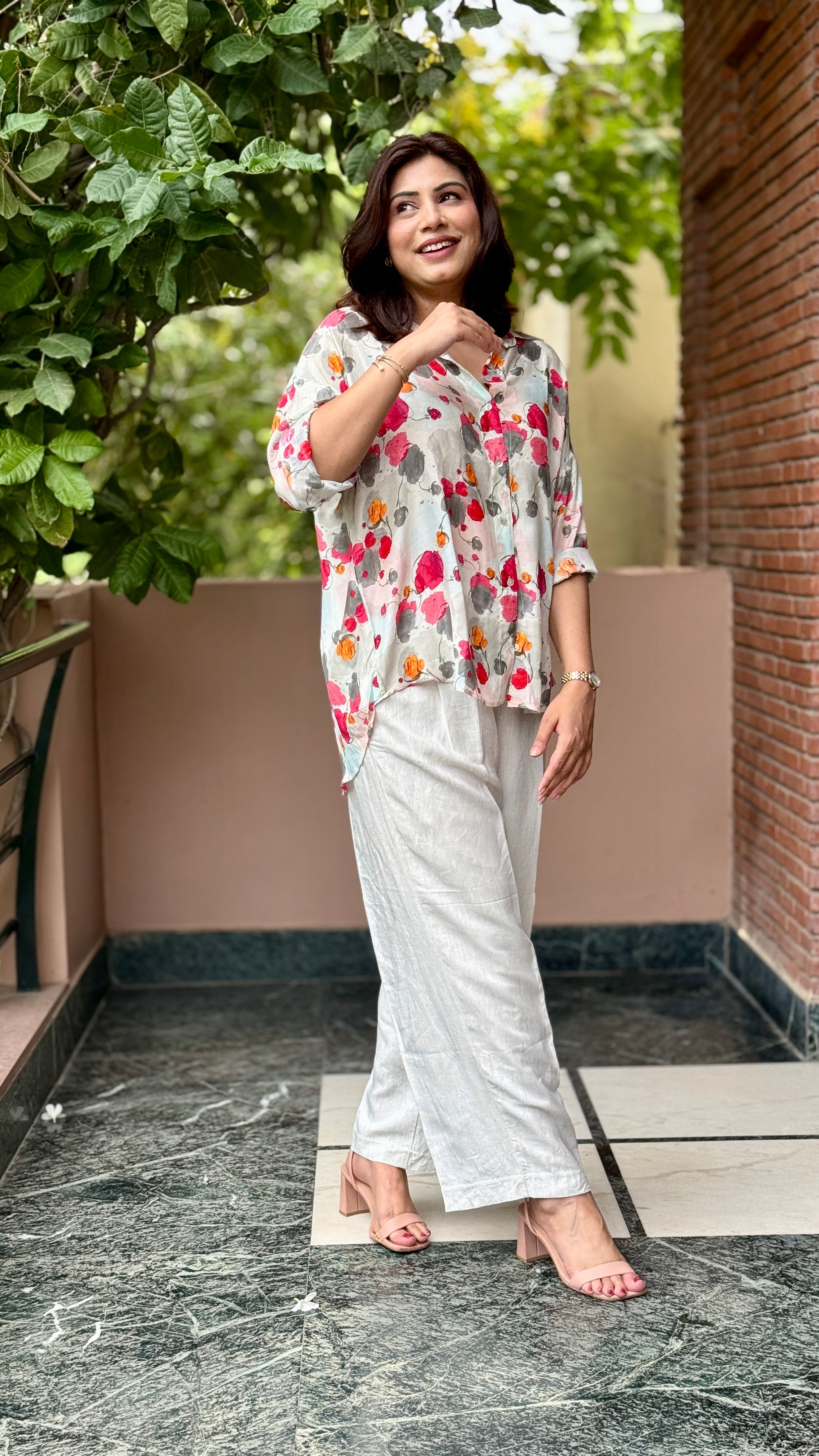 Bloom Breeze Muslin shirt