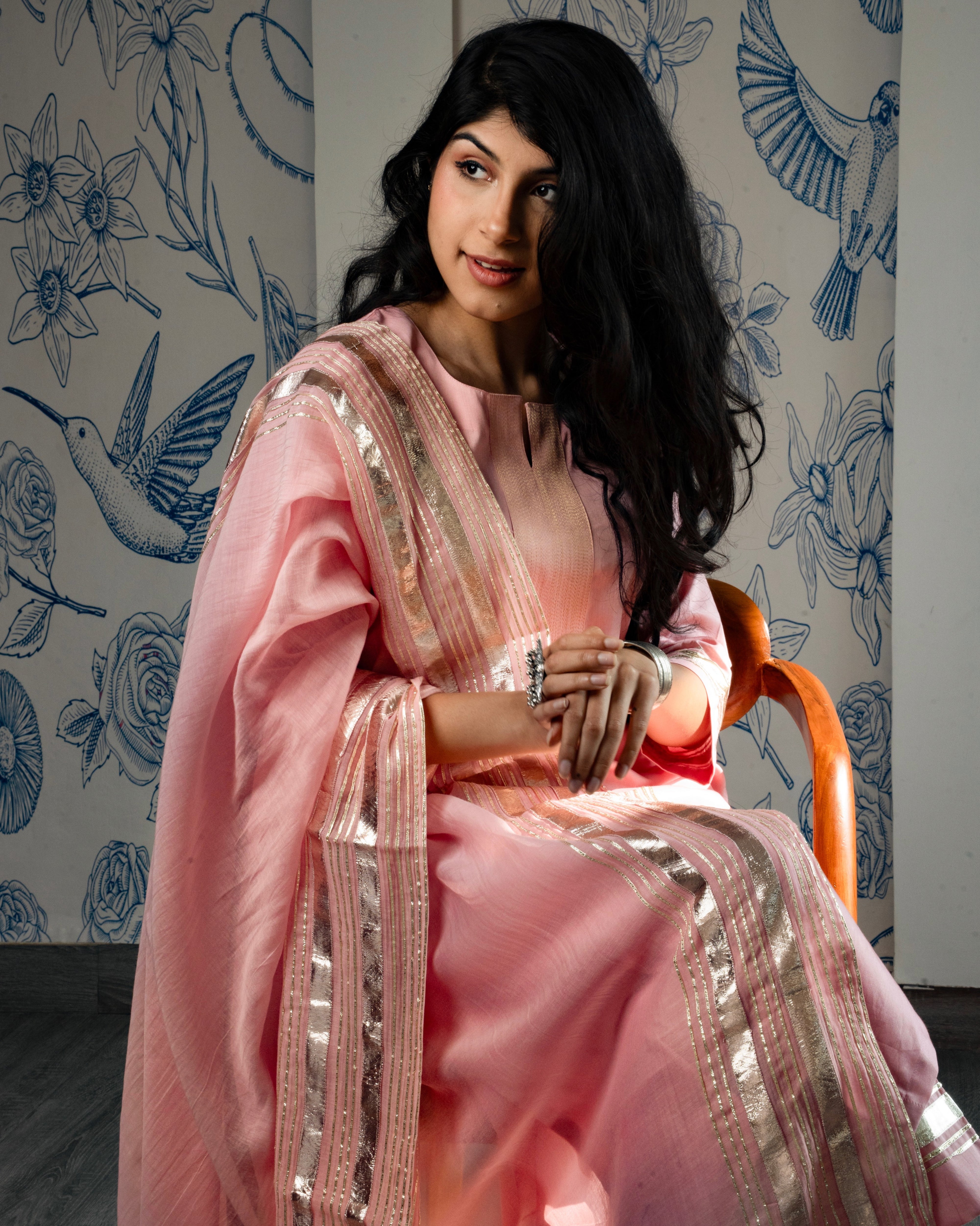 Pastel pink Gota set