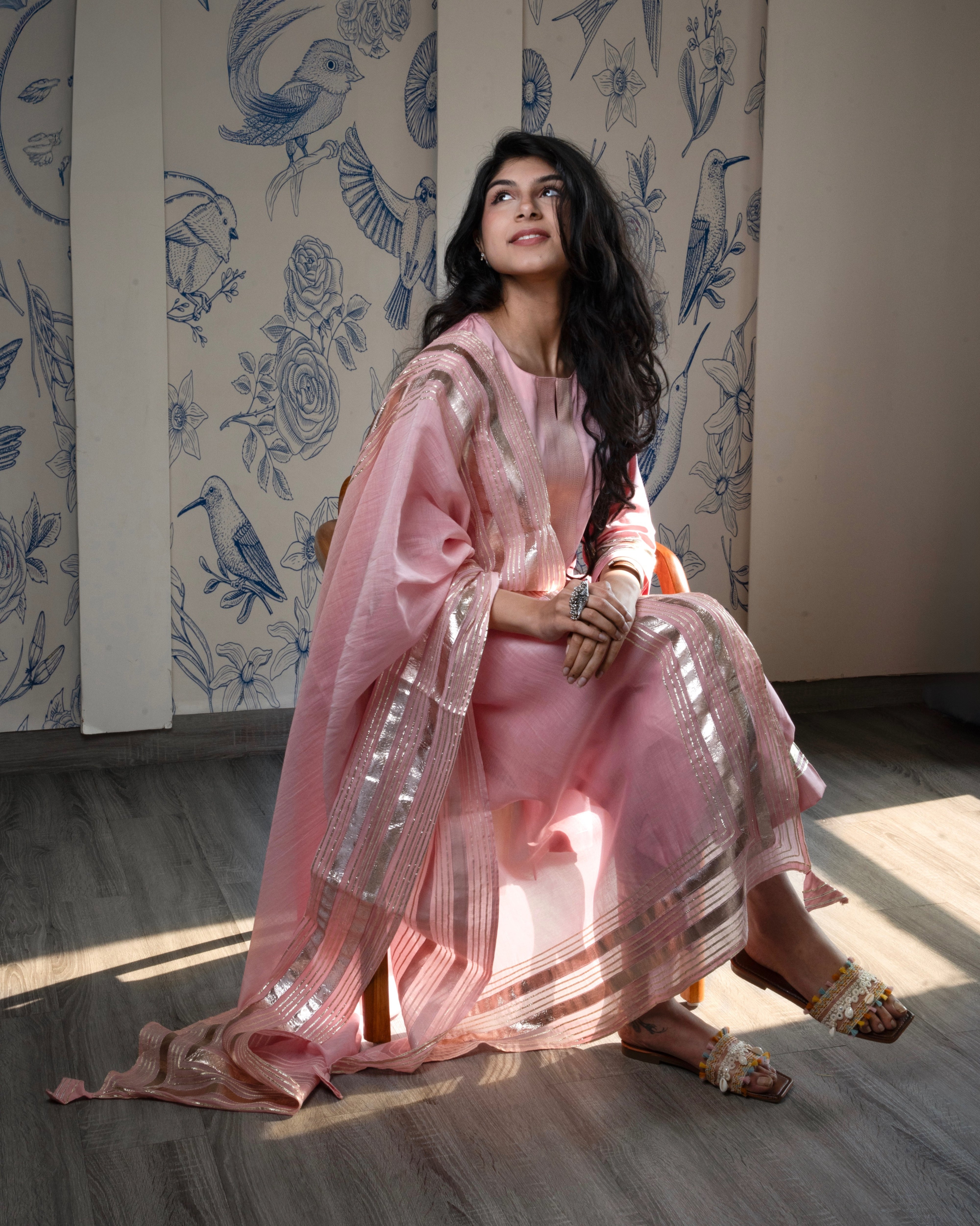 Pastel pink Gota set