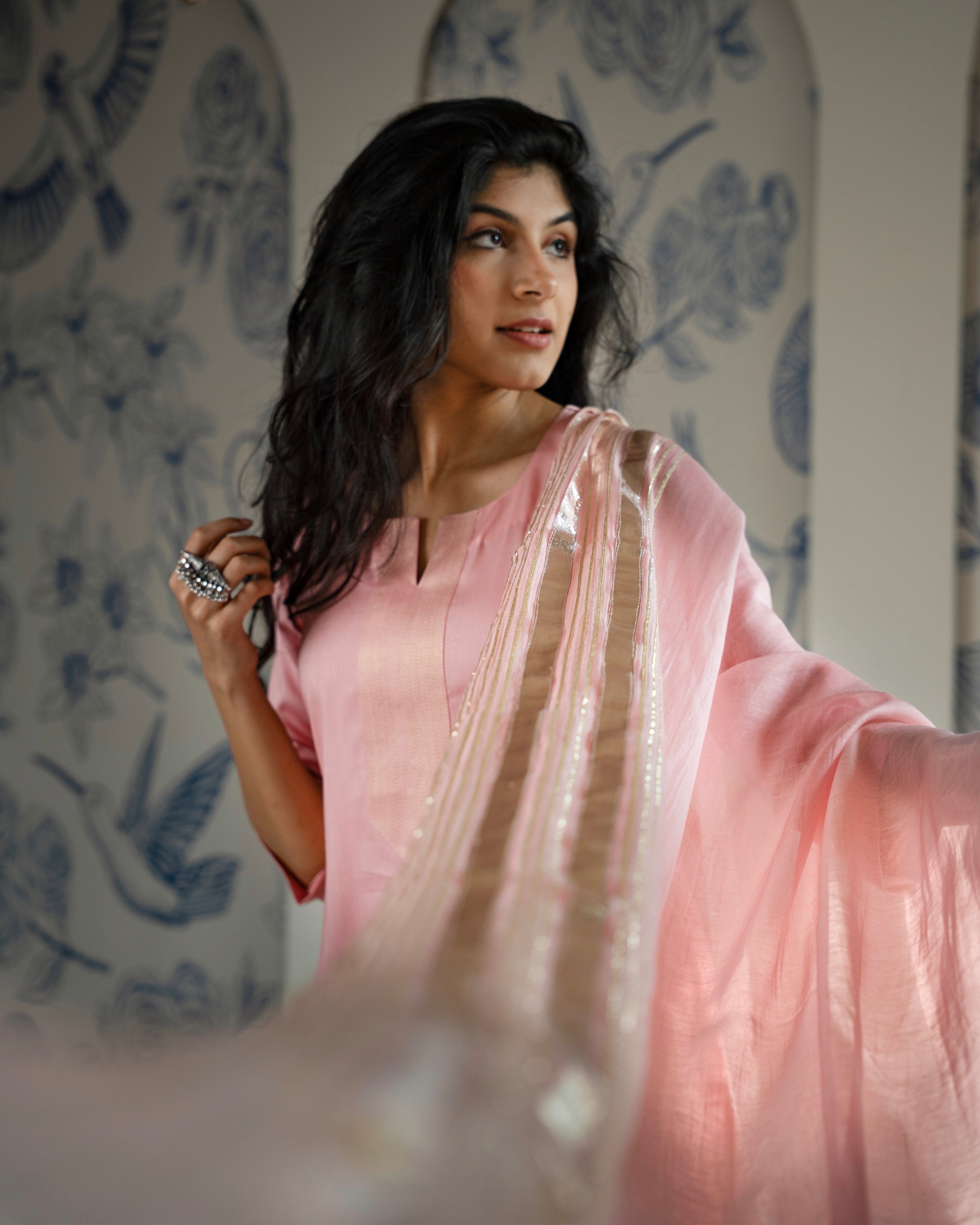 Pastel pink Gota set