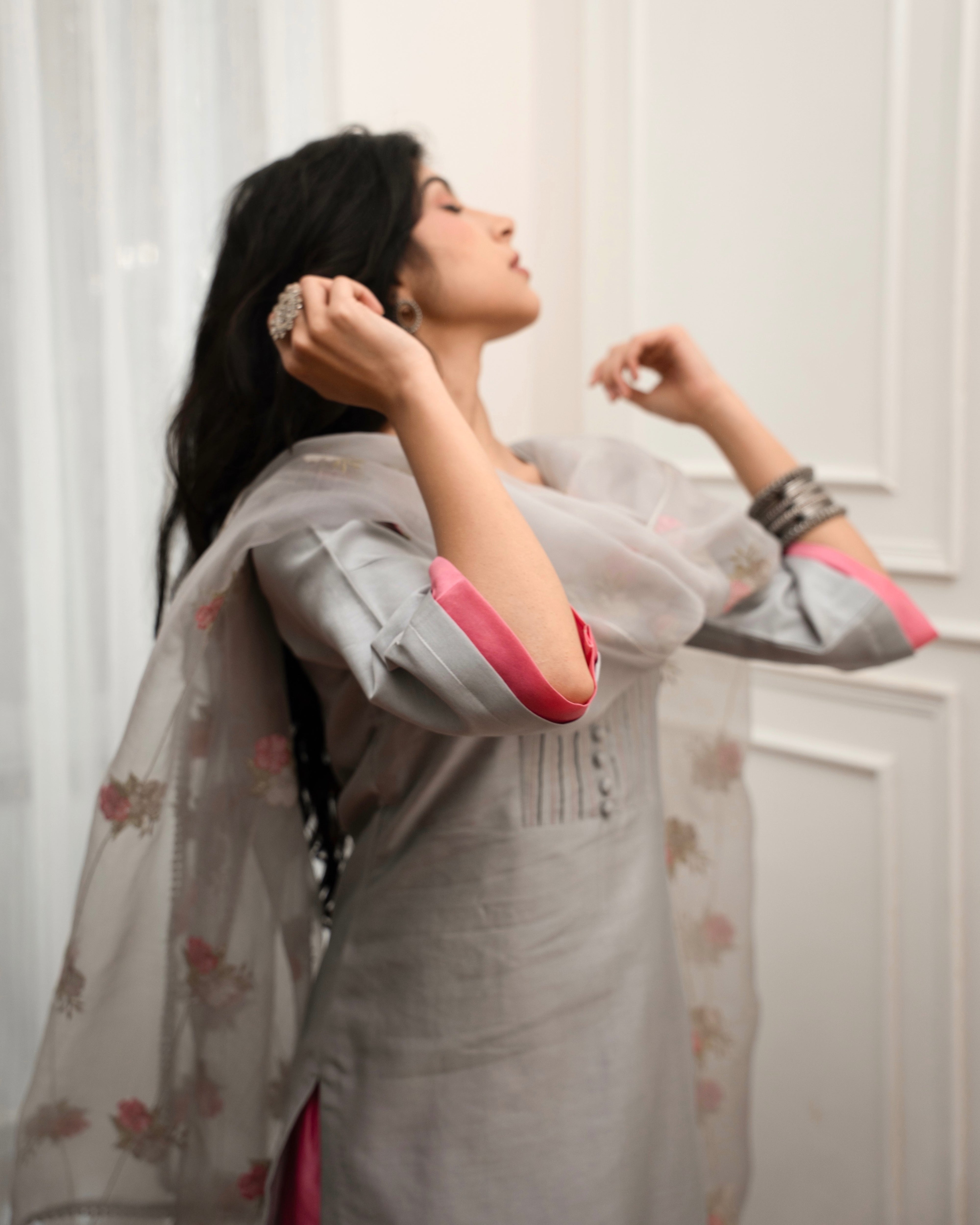 Grey bloom chandreri set