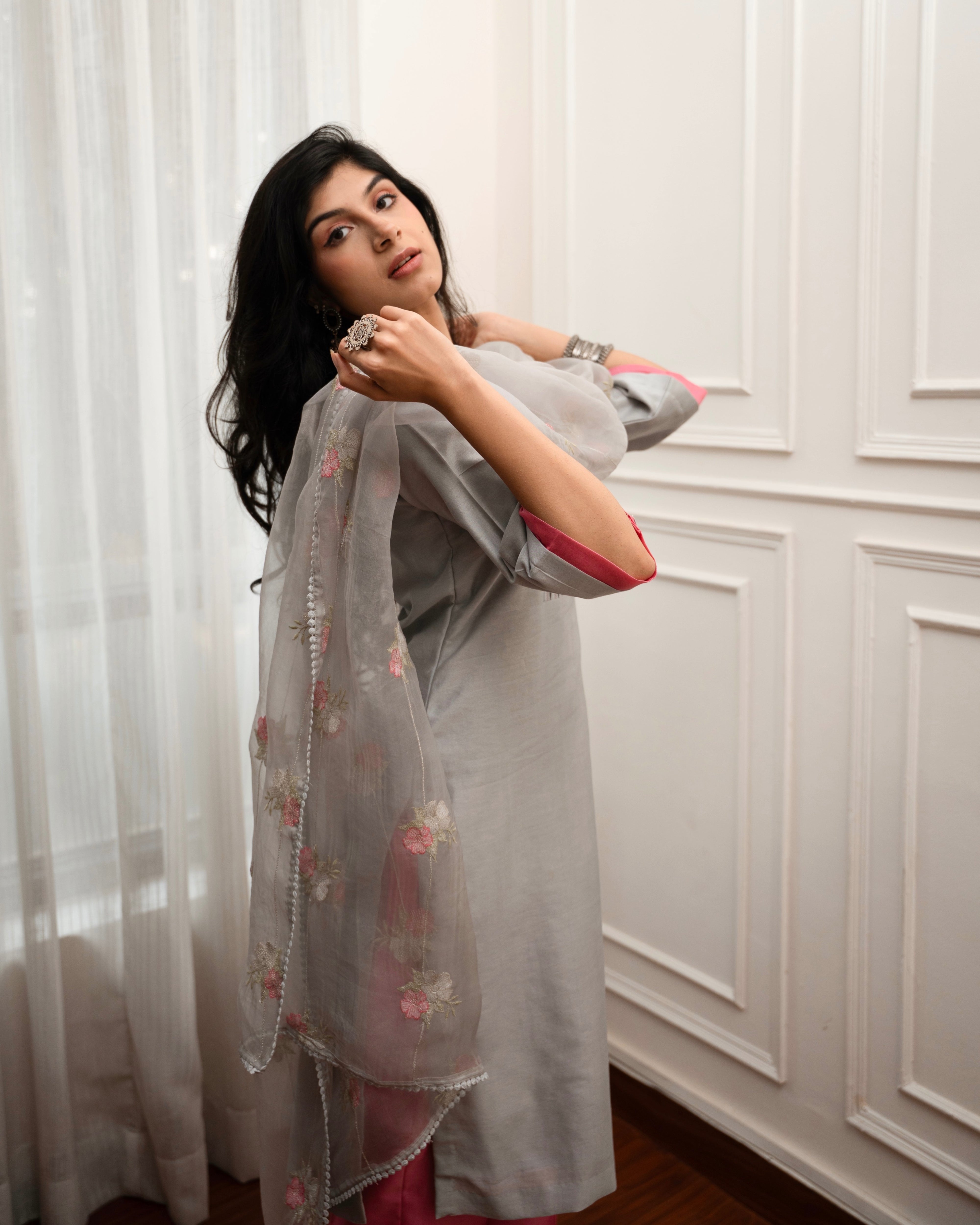 Grey bloom chandreri set