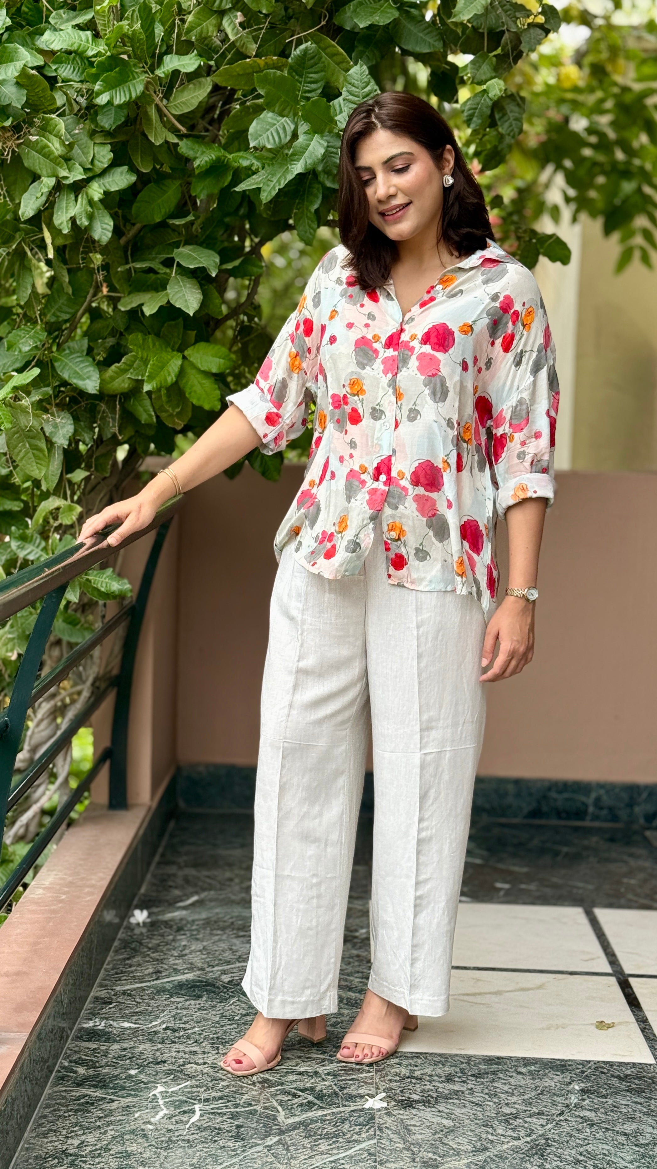 Bloom Breeze Muslin shirt