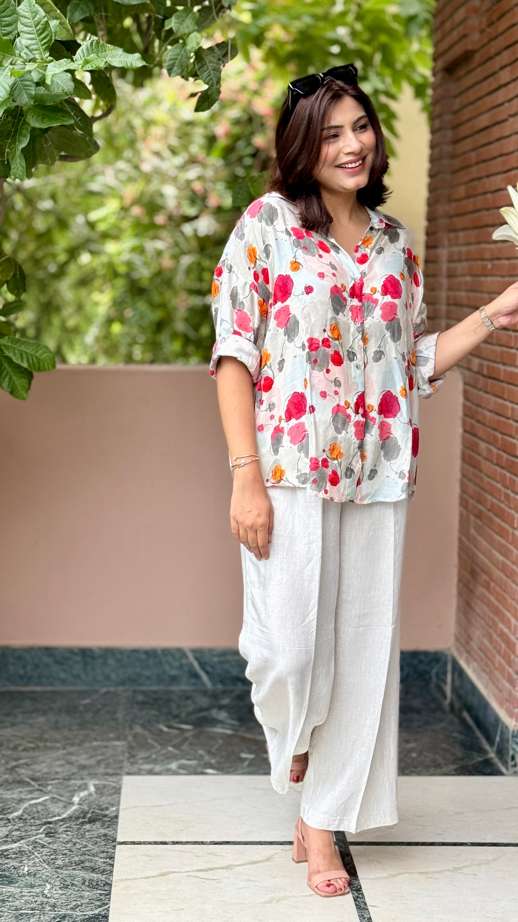 Bloom Breeze Muslin shirt