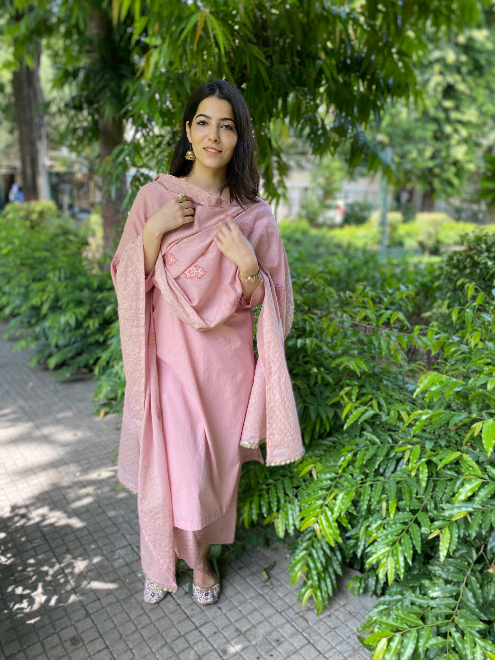 Humming Bird Beige Hemp Co-ord Set